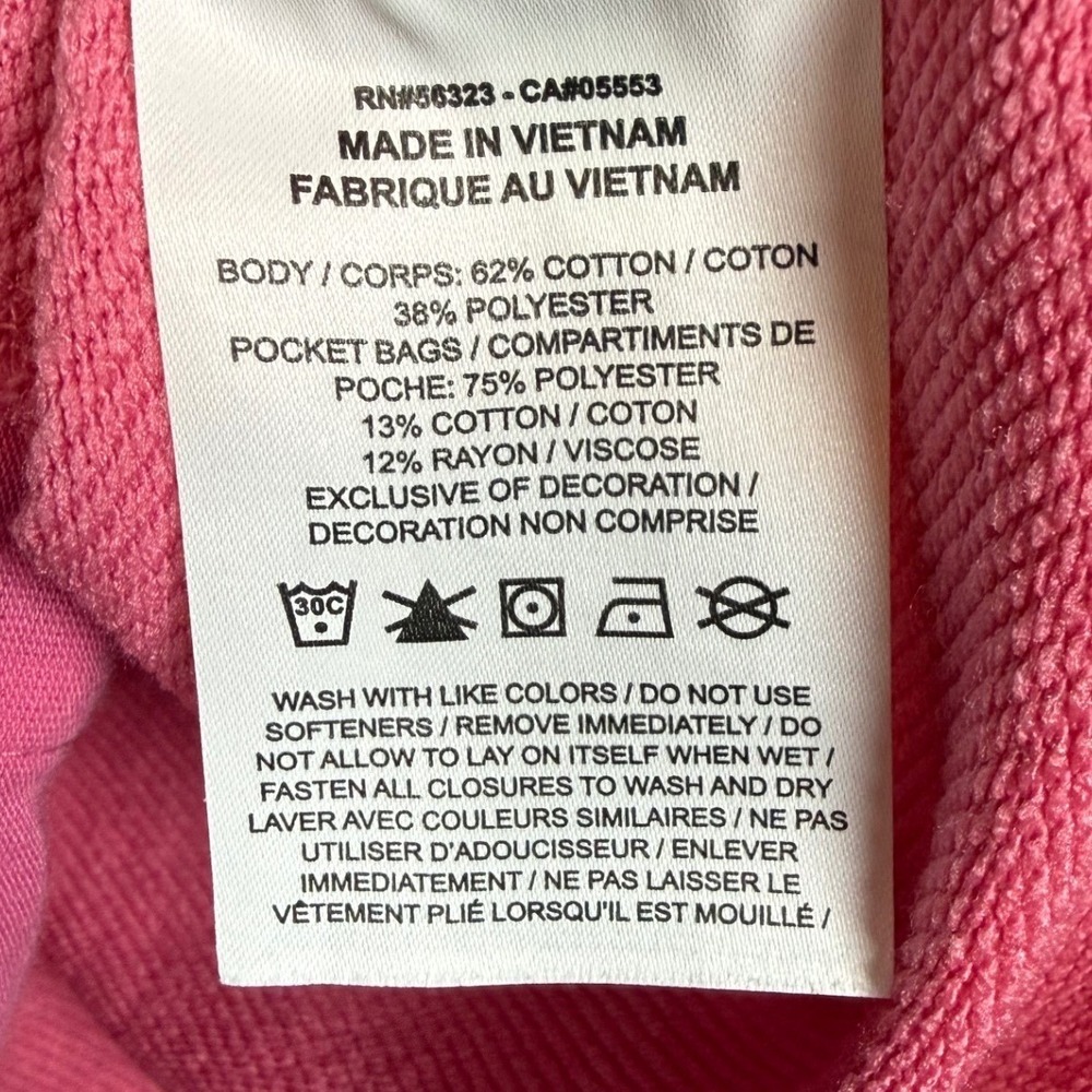NIKE Dri Fit Women's 1/2 Zip Cropped Hoodie, Oversized Pink, Embroidered, Size L - Picture 7 of 7